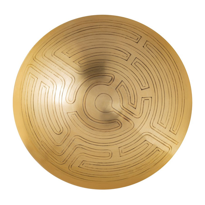 Atlas Lighting Maze Etched Bowl, Set of 3, Brass