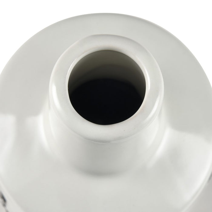 Atlas Lighting Melton Small Vase, White