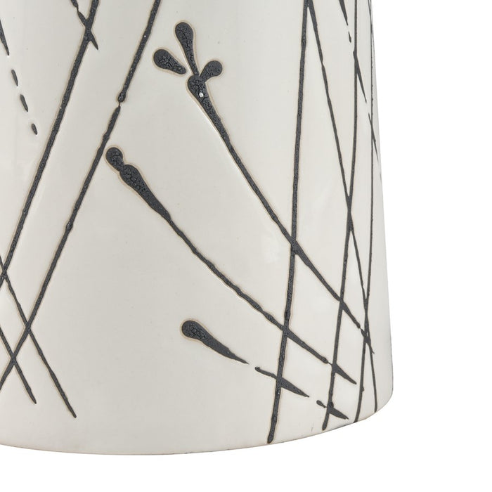Atlas Lighting Melton Small Vase, White