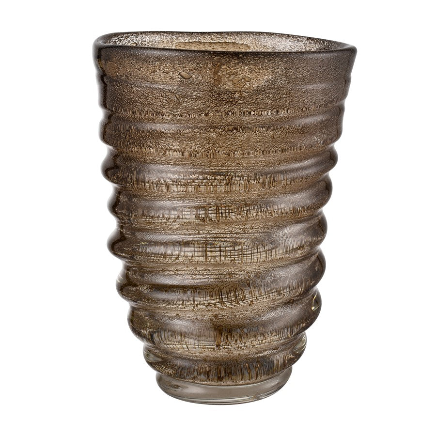 Atlas Lighting Metcalf Large Vase, Bubbled Brown - AC11478-02
