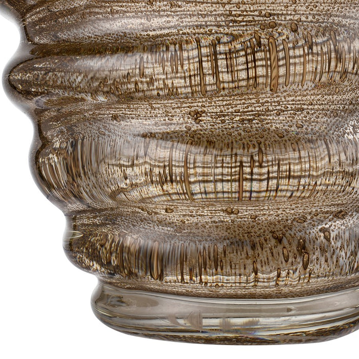 Atlas Lighting Metcalf Large Vase, Bubbled Brown