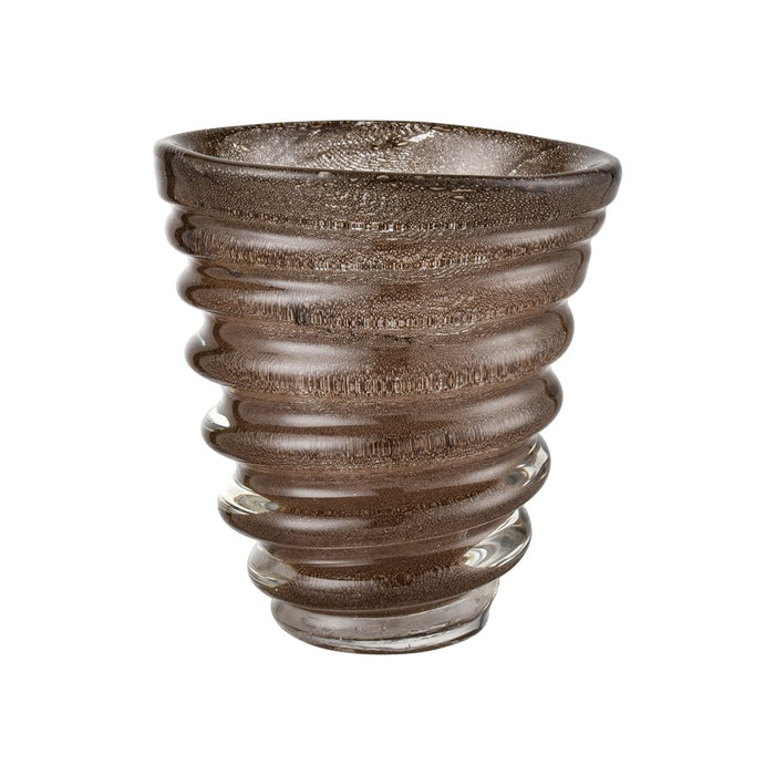 Atlas Lighting Metcalf Small Vase, Bubbled Brown - AC11479-01