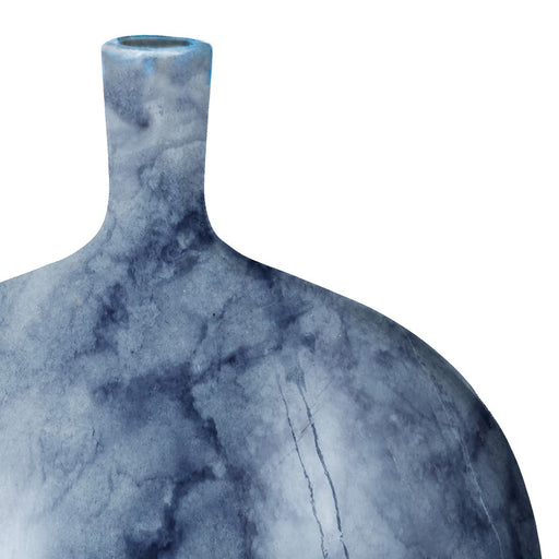 Atlas Lighting Midnight Marble Large Vase, Blue