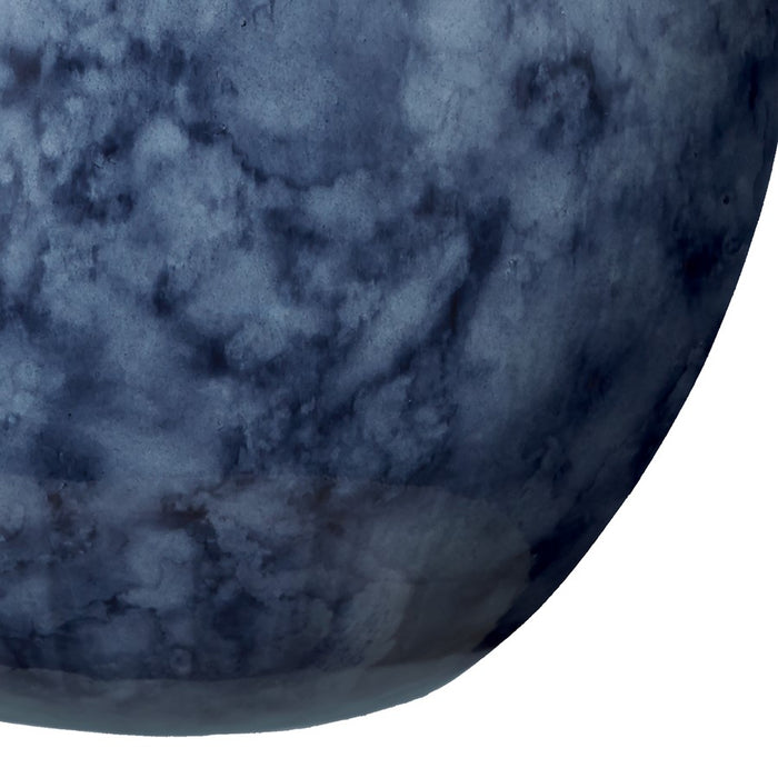 Atlas Lighting Midnight Marble Large Vase, Blue