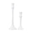 Atlas Lighting Miro Candleholder Set of 2, Plaster White - AC11482-01S