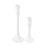Atlas Lighting Miro Candleholder Set of 2, Plaster White