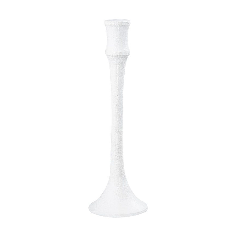 Atlas Lighting Miro Candleholder Set of 2 | Plaster White Metal Transitional Decor | Living Room & Dining Table Accent | 12in H | Model AC11482-01S