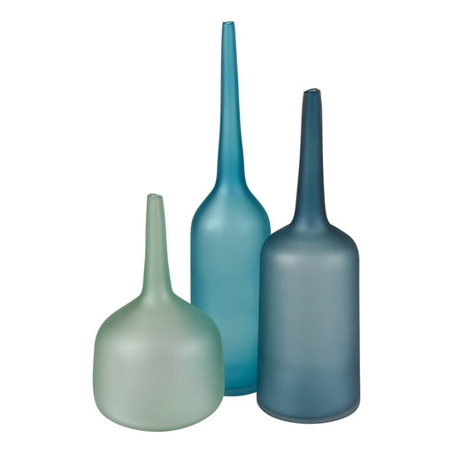 Atlas Lighting Moffat Bottle, Frosted Seafoam