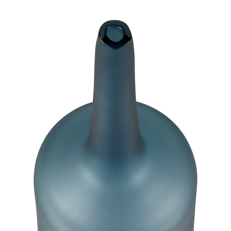 Atlas Lighting Moffat Bottle, Frosted Blue