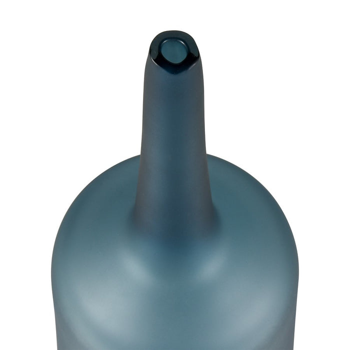 Atlas Lighting Moffat Bottle, Frosted Blue