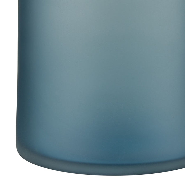 Atlas Lighting Moffat Bottle, Frosted Blue