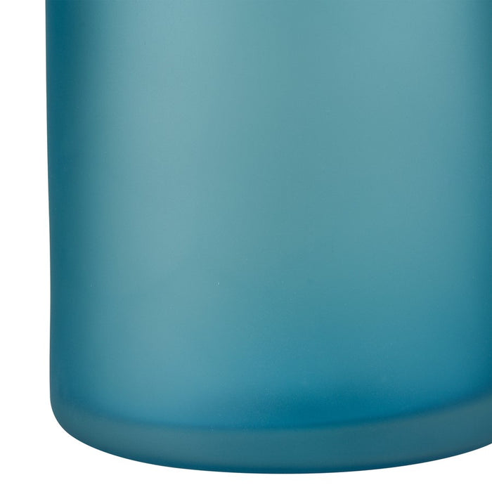 Atlas Lighting Moffat Bottle, Frosted Turquoise
