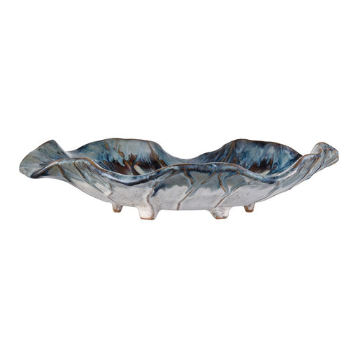 Atlas Lighting Mulry Charger, Prussian Blue Glazed