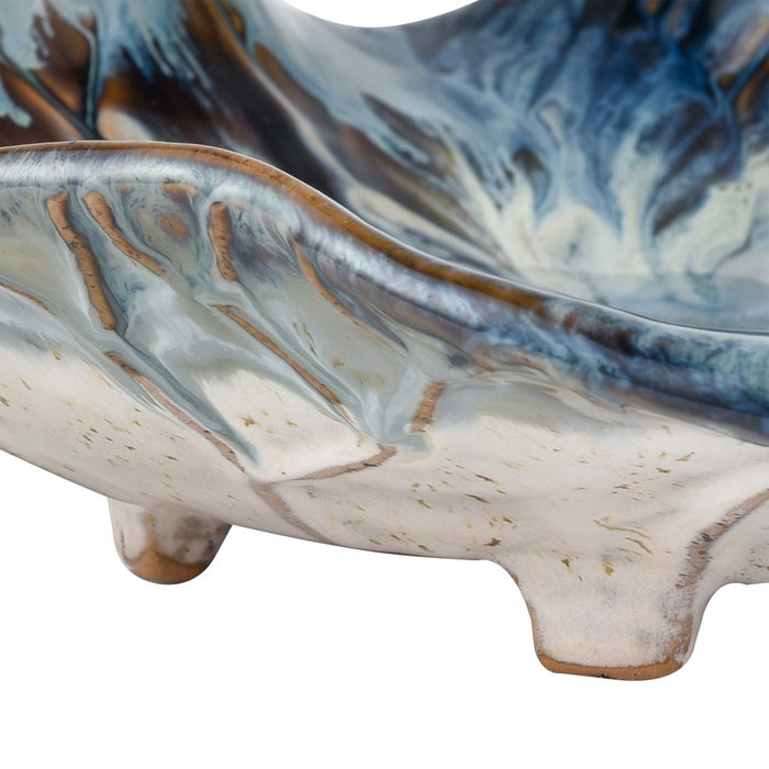 Atlas Lighting Mulry Charger, Prussian Blue Glazed
