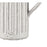 Atlas Lighting Muriel Large Pitcher, Aged White Glazed