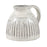 Atlas Lighting Muriel Small Pitcher, Aged White Glazed