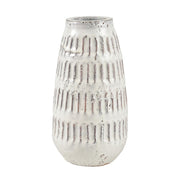 Atlas Lighting Muriel Large Vase, Aged White Glazed - AC11491-01