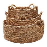 Atlas Lighting Natural Low Rise Basket, Set of 3, Natural - AC11494-01S