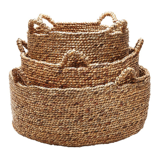 Atlas Lighting Natural Low Rise Basket, Set of 3, Natural - AC11494-01S