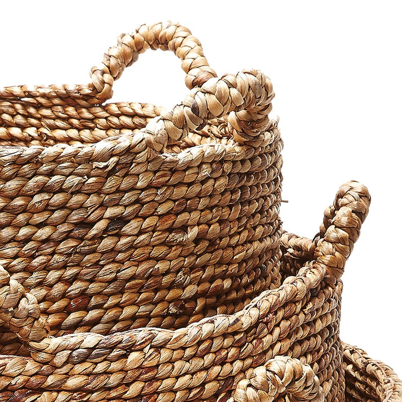 Atlas Lighting Natural Low Rise Basket, Set of 3, Natural