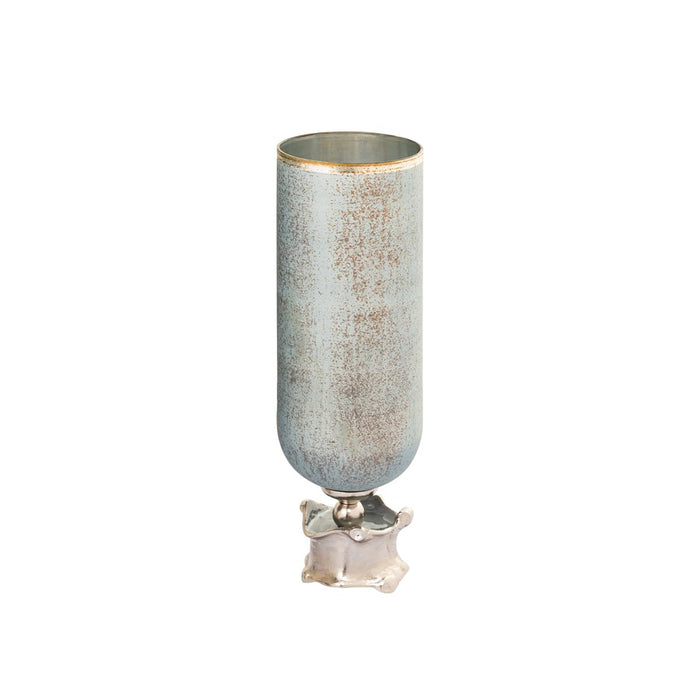 Atlas Lighting Oasis Medium Vase, Frosted Blue