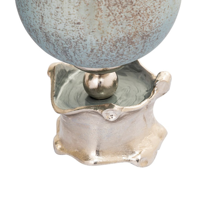Atlas Lighting Oasis Medium Vase, Frosted Blue