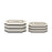 Atlas Lighting Octagonal Striped Box Set of 2, White - AC11504-01S