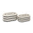 Atlas Lighting Octagonal Striped Box Set of 2, White