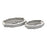 Atlas Lighting Octagonal Striped Tray Set of 2, White