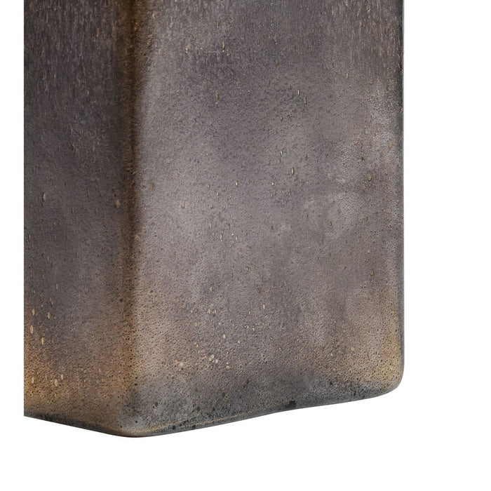 Atlas Lighting Oreja Small Vase, Smoke Gray