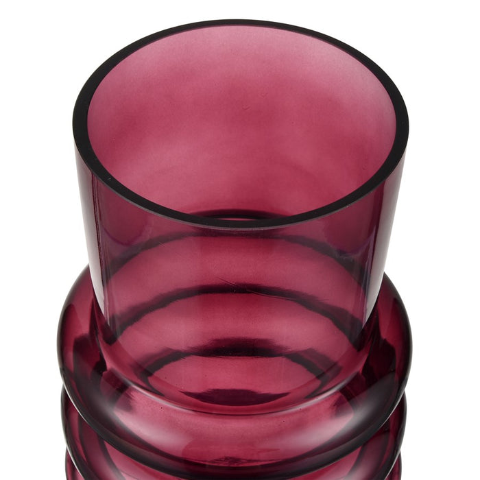 Atlas Lighting Oria Small Vase, Maroon
