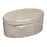 Atlas Lighting Oval Large Pebble Box, Nickel