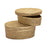 Atlas Lighting Oval Small Pebble Box, Brass