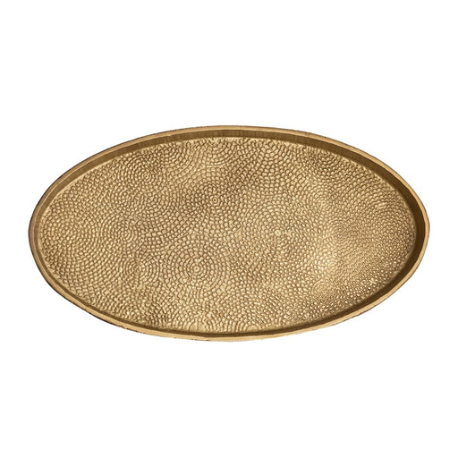 Atlas Lighting Oval Pebble Tray Set of 2, Brass