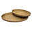 Atlas Lighting Oval Pebble Tray Set of 2, Brass