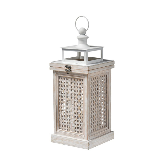 Atlas Lighting Paley Lantern Set of 2, Weathered White
