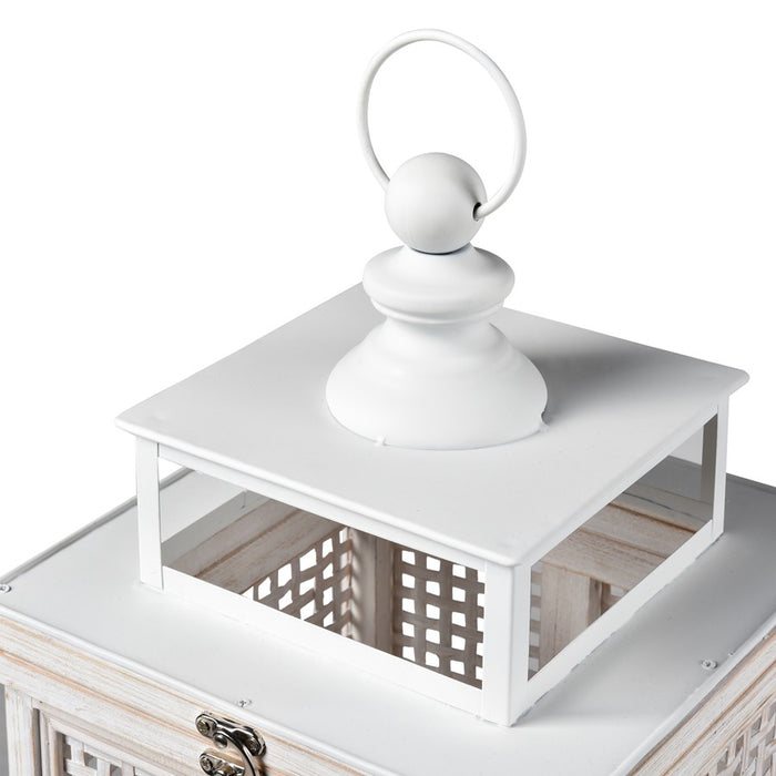 Atlas Lighting Paley Lantern Set of 2, Weathered White