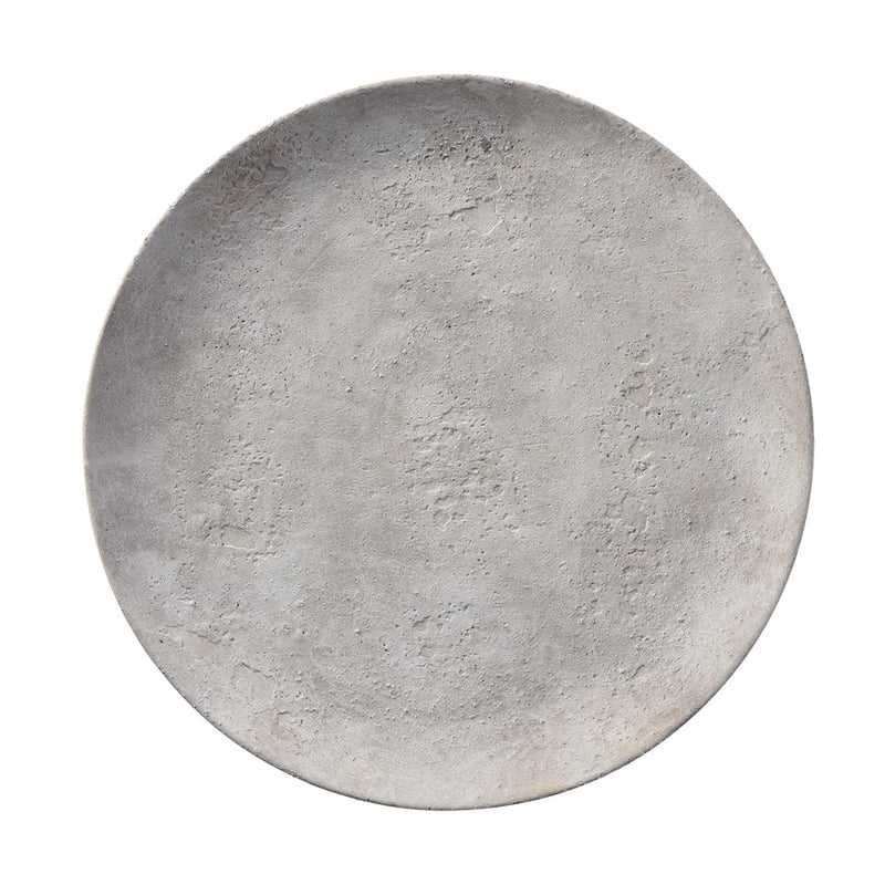 Atlas Lighting Pantheon Charger | Traditional Aged White Earthenware Plate | Dining Table & Buffet Decor | 16 x 16 x 1.5 in | Model AC11526-01