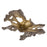 Atlas Lighting Parl Leaf Object, Gold Ombre - AC11529-01