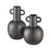 Atlas Lighting Pavit Large Vase, Black