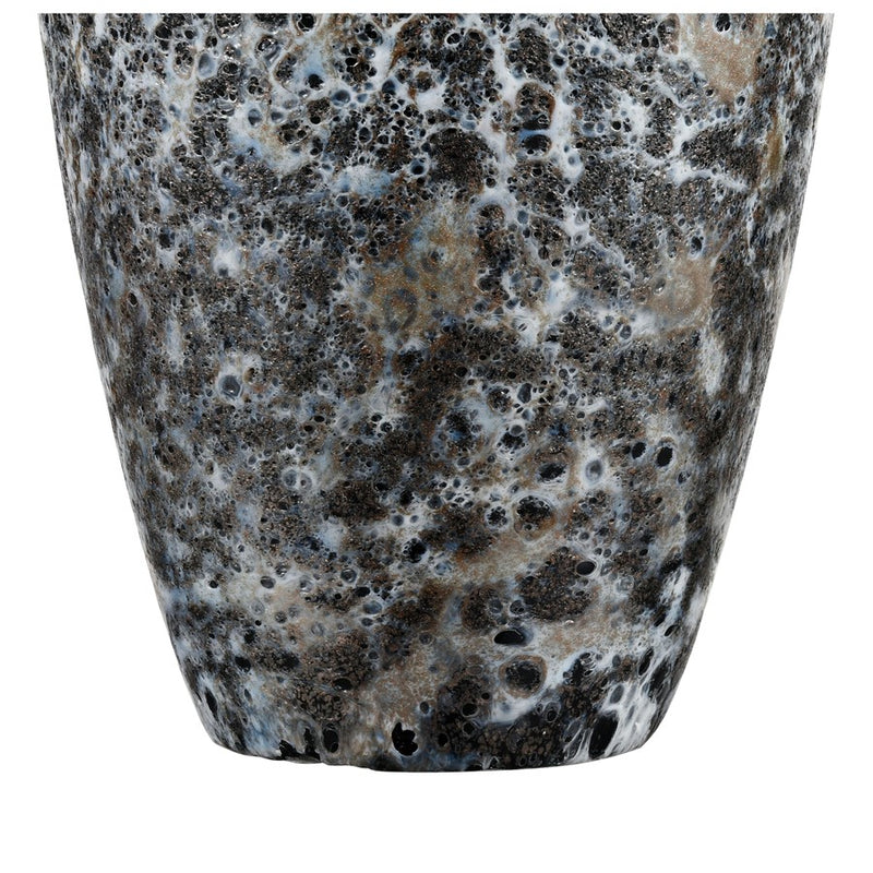 Atlas Lighting Pedraza Small Vase, Marbled Black