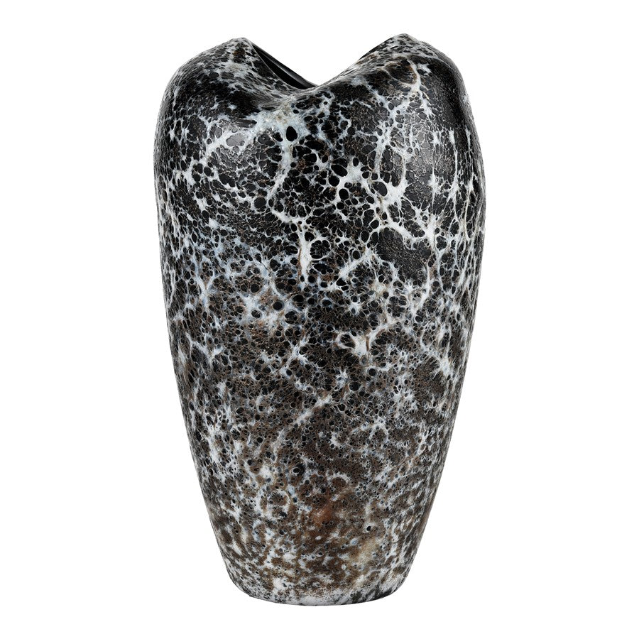 Atlas Lighting Pedraza Large Vase, Marbled Black