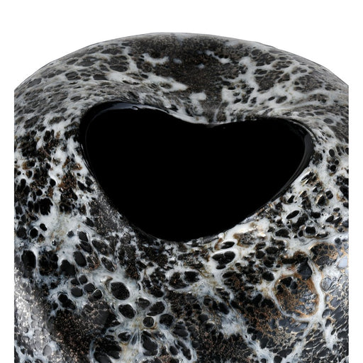 Atlas Lighting Pedraza Large Vase, Marbled Black