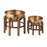 Atlas Lighting Piston Footed Small Planter, Aged Brass