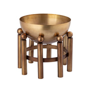 Atlas Lighting Piston Footed Large Planter, Aged Brass - AC11537-02