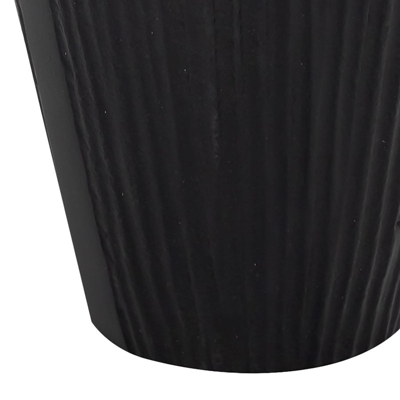 Atlas Lighting Rabel 15in Black Metal Sculptural Vase | Modern Contemporary Decor | Living Room & Entryway | 15 x 15 x 14 in | Model AC11543-02