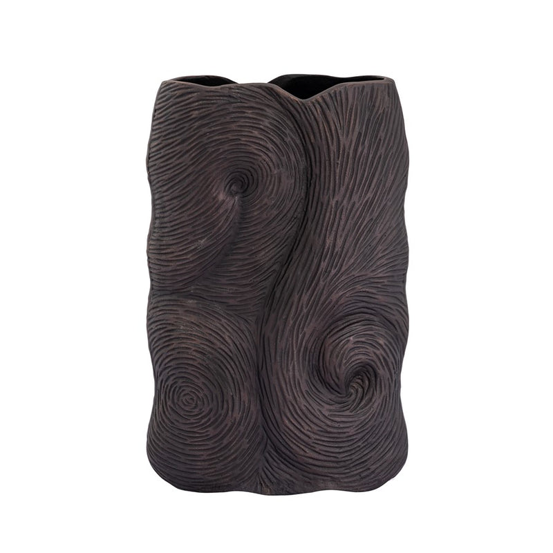 Atlas Lighting Ragan Vase Set of 2 | Oil Rubbed Bronze Metal with Etched Swirl Pattern | Living Room & Entryway Display | Model AC11546-01S