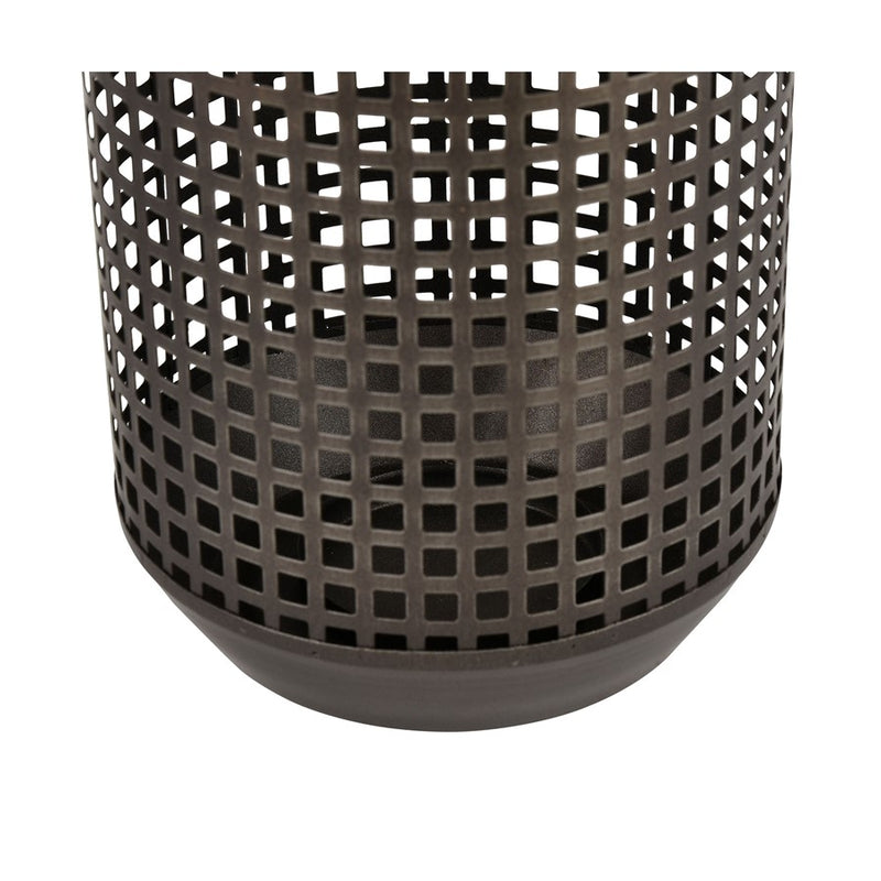 Atlas Lighting Rawmarsh Small Lantern | Transitional Dark Bronze & Brass Metal | Mantel & Tabletop Candle Lantern | 6 x 6 x 15 in | Model AC11549-01