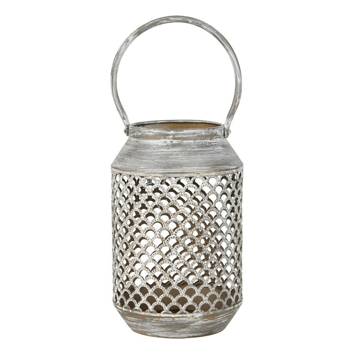 Atlas Lighting Rawmarsh Lantern, Small, Aged Silver - AC11549-03