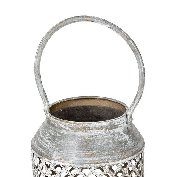 Atlas Lighting Rawmarsh Lantern, Small, Aged Silver